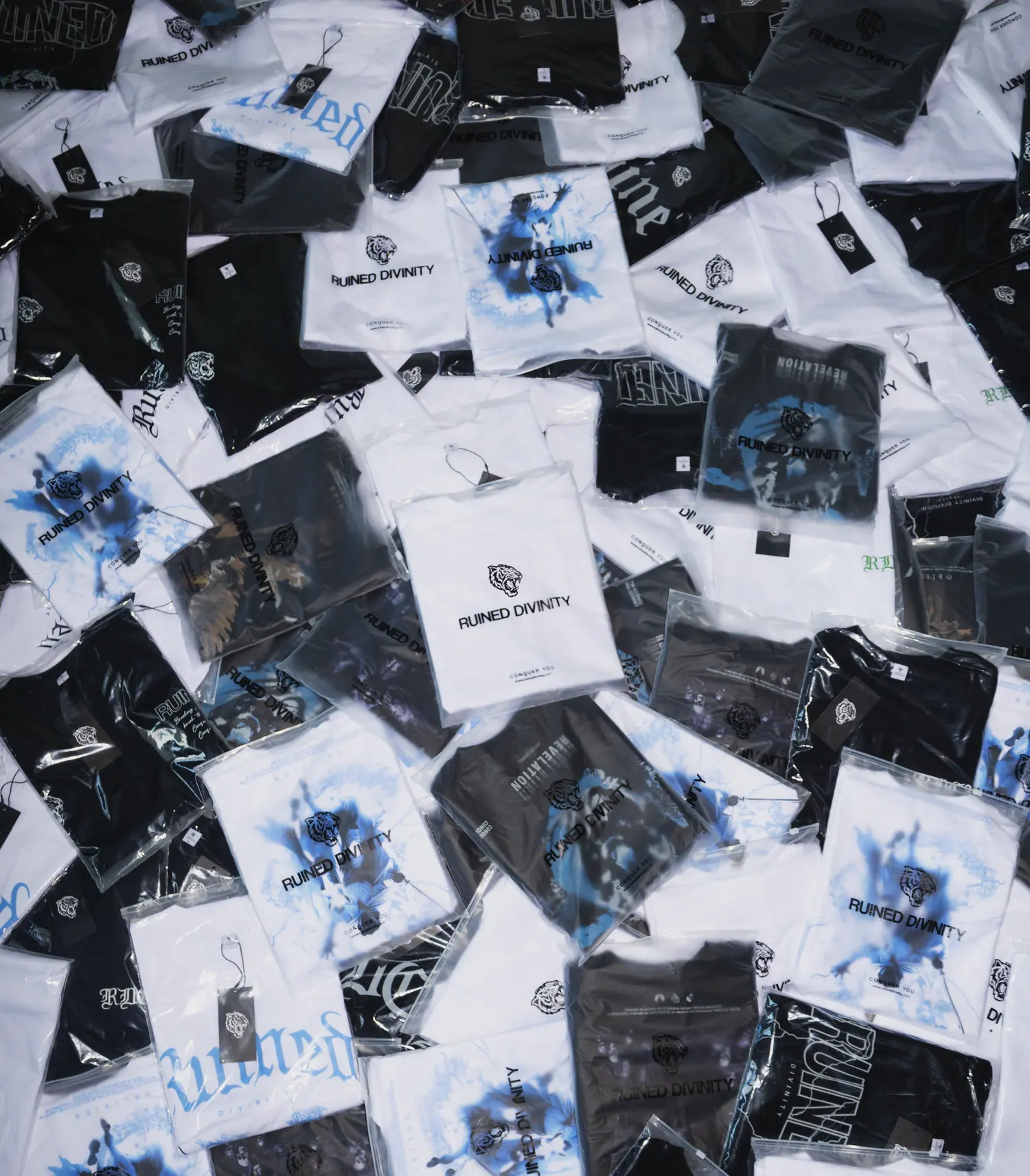 A full drop bagged and hangtagged, ready to pick